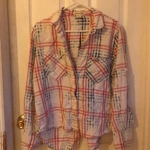 Cloth & Stone L button down flannel